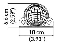 ALARMA REVERSA 9-24V HELLA 110DB 009148141, Montaje: 2 Pernos Componentes Electronicos Encapsulados HELLA