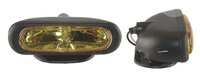 FARO DE HALOGENO OVAL AMBAR JUEGO DE 2 PIEZAS (5x1.5x3) HY004 IMPORTACION