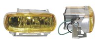 FARO DE HALOGENO RECTANGULAR AMBAR JUEGO DE 2 PIEZ