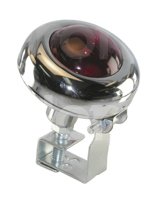 FOCO OJO DE VENADO ROJO CROMADO 12V 35W (3x2.5). N