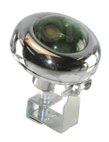 FOCO OJO DE VENADO VERDE CROMADO 12V 35W (3x2.5).