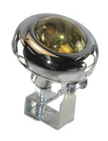 FOCO OJO DE VENADO AMBAR CROMADO 12V 35W (3x2.5). No. HY-006 IMPORTACION