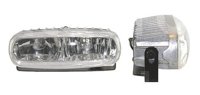 FARO HALOGENO OVAL BLANCO JUEGO (5.5x2x3).  No. HY-095 IMPORTACION