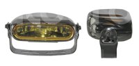 FARO HALOGENO OVAL AMBAR JUEGO (5x2x3.5). No. HY-0