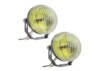 FARO DE HALOGENO OVAL AMARILLO JUEGO DE 2 PIEZAS