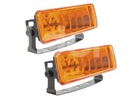 FARO DE HALOGENO RECTANGULAR AMBAR JUEGO DE 2 PIEZ