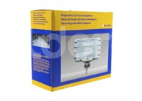 FARO DE HALOGENO RECTANGULAR TORNASOL AZUL (8x5x3.5) METAL 1 PIEZA IMPORTACION