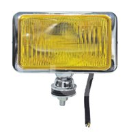 FARO HALOGENO RECTANGULAR AMBAR (8x5x3.5) 55W META