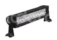 BARRA LEDS 24 LEDS 2 FILAS 3W FLASH 2 COLORES AMBA