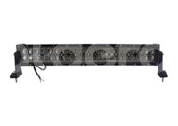 BARRA LEDS 40 LEDS 2 FILAS 3W FLASH 2 COLORES AMBAR Y BLANCO, CON STROBO 21.5" 120W CM5258 IMPORTACION