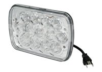 UNIDAD DE LED RECTANGULAR 13LEDS 60W 9-32V 6X8" AL