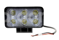 FARO DE LED RECTANGULAR 6 LEDS 60W 10-30V 18W 110x60x56MM EN-CM5018 IMPORTACION