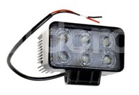 FARO DE LED RECTANGULAR 6 LEDS 60W 10-30V 18W 110x60x56MM EN-CM5018 IMPORTACION