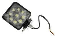 FARO DE LED RECTANGULAR  9LED 60W 10-30V 27W 128x110x55mm CON ESTROBO FAL2WCF-CVT 1 PIEZA IMPORTACION