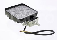 FARO DE LED RECTANGULAR  9LED 60W 10-30V 27W 128x110x55mm CON ESTROBO FAL2WCF-CVT 1 PIEZA IMPORTACION