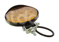 FARO LED REDONDO 9LEDS AMBAR CON ESTROBO 60W 10-30V 27W 110x30MM 2 PIEZAS FAL27WRYF IMPORTACION