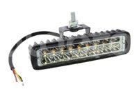FARO LED RECTANGULAR 18LEDS 12-30V 153x480x400mm, BICOLOR (AMBAR Y BLANCO) CON ESTROBO Y FIJO 2 PIEZAS FAL601136WYL IMPORTACION