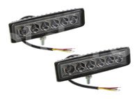 FARO LED RECTANGULAR 12-30V 6LEDS CON ESTROBO 150x