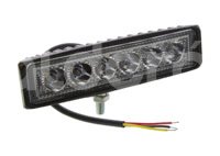 FARO LED RECTANGULAR 12-30V 6LEDS CON ESTROBO 150x40x45mm 2 PIEZAS FAL60118WY IMPORTACION
