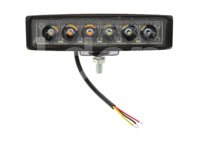FARO LED RECTANGULAR 12-30V 6LEDS CON ESTROBO 150x40x45mm 2 PIEZAS FAL60118WY IMPORTACION
