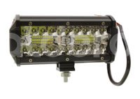 BARRA LED 40 LEDS 2 FILAS 12-30V CON STROBO 168x78