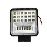 FARO LED CUADRADO CON ARO AZUL 126W EN-FL100AZ, 18 LED ARRIBA Y 24 LED ABAJO (10CM X 10CM X 3.5CM) IMPORTACION