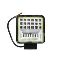 FARO LED CUADRADO CON ARO VERDE 126W EN-FL100V, 18