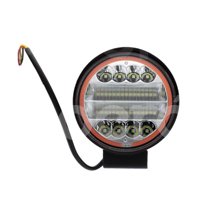 FARO LEDS REDONDO CON ARO ROJO 126W EN-FL101R, 4 L