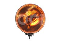 FARO HALOGENO REDONDO GRANDE NARANJA 7X7X3.5" 1 PIEZA, CON FOCO PILOTO IMPORTACION