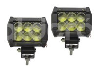 FARO DE LED 6LEDS LUPA 100x75x60mm FAL01918-CVT JUEGO 2 PIEZAS IMPORTACION