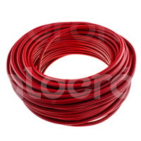 CABLE DE BATERIA ROJO      #08   50MTS M0046