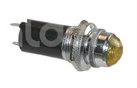 FOCO PILOTO GRANDE METALICO AMBAR 2 TERMINALES. No. MG04-01191A IMPORTACION