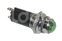 FOCO PILOTO GRANDE METALICO VERDE 2 TERMINALES. No. MG04-01191V IMPORTACION