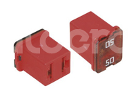 FUSIBLE MUELA MINI 50A ROJO CORTO No. 895050,  LJCA050 M0018