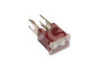 FUSIBLE MODERNO MACHO CON RETEN 50A URVAN ROJO ARE