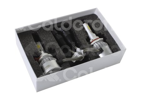 FOCO LED C6 2 COLORES COB 9005 KIT (2 PIEZAS) 30W 6000K AMARILLO-BLANCO C62C-9005 IMPORTACION