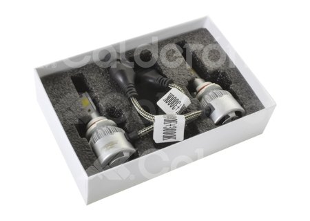 FOCO LED C6 2 COLORES COB 9006 KIT (2 PIEZAS) 30W 6000K AMARILLO-BLANCO C62C-9006 IMPORTACION