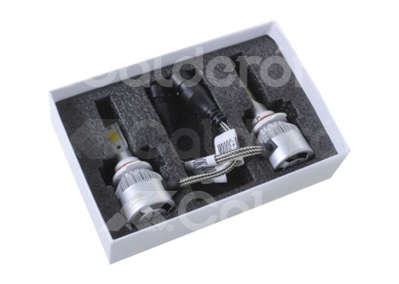 FOCO LED C6 2 COLORES COB H10 KIT (2 PIEZAS) 30W 6000K AMARILLO-BLANCO C62C-H10 IMPORTACION