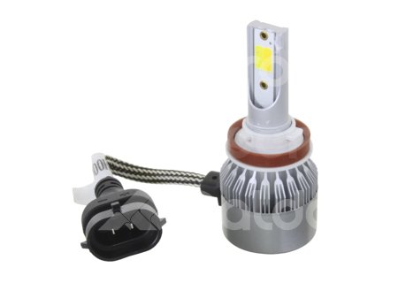 FOCO LED C6 2 COLORES COB H11 KIT (2 PIEZAS) 30W 6000K AMARILLO-BLANCO C62C-H11 IMPORTACION