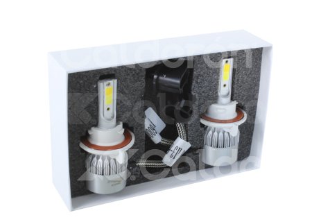 FOCO LED C6 2 COLORES COB H13 ALTA/BAJA (KIT 2 PZAS) 6000K AMARILLO-BLANCO C62C-H13HL IMPORTACION
