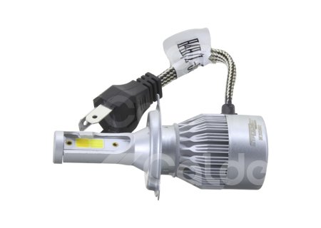 FOCO LED C6 2 COLORES COB H4 ALTA/BAJA KIT (2 PIEZAS) 30W 6000K AMARILLO-BLANCO C62C-H4HL IMPORTACION
