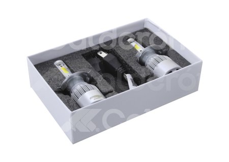 FOCO LED C6 2 COLORES COB H4 ALTA/BAJA KIT (2 PIEZAS) 30W 6000K AMARILLO-BLANCO C62C-H4HL IMPORTACION