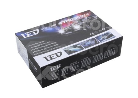 FOCO LED C6 2 COLORES COB H4 ALTA/BAJA KIT (2 PIEZAS) 30W 6000K AMARILLO-BLANCO C62C-H4HL IMPORTACION