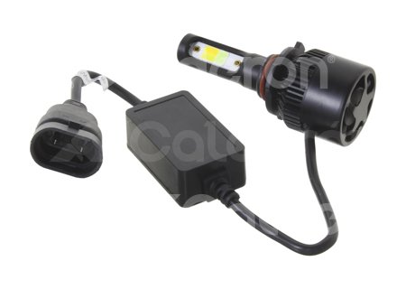 FOCO LED C6 3 COLORES COB 9005 KIT (2 PIEZAS) 30W 6000K AMARILLO-AZUL-BLANCO C63C-9005 IMPORTACION