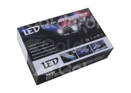FOCO LED C6 3 COLORES COB 9006 KIT (2 PIEZAS) 30W 6000K AMARILLO-AZUL-BLANCO C63C-9006 IMPORTACION