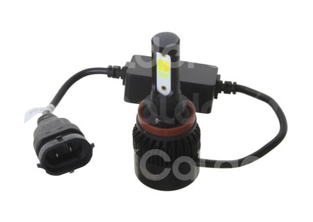 FOCO LED C6 3 COLORES COB H11 KIT (2 PIEZAS) 30W 6000K AMARILLO-AZUL-BLANCO C63C-H11 IMPORTACION