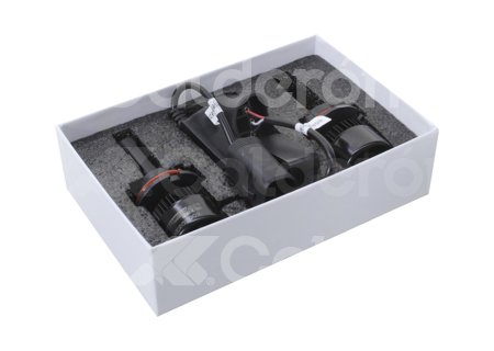 FOCO LED C6 4 COLORES COB 9007 ALTA/BAJA KIT (2 PIEZAS) 30W 6000K AMARILLO-AZUL-ROJO-BLANCO C64C-9007HL IMPORTACION