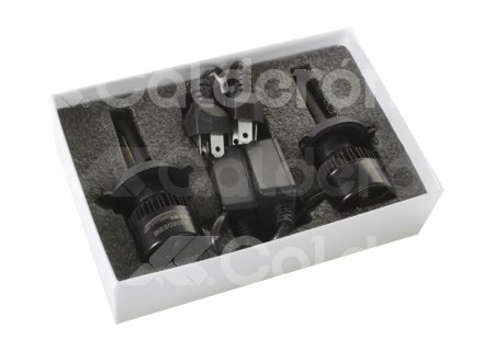 FOCO LED C6 4 COLORES COB H4 ALTA/BAJA KIT (2 PIEZAS) 30W 6000K AMARILLO-AZUL-ROJO-BLANCO C64C-H4HL IMPORTACION