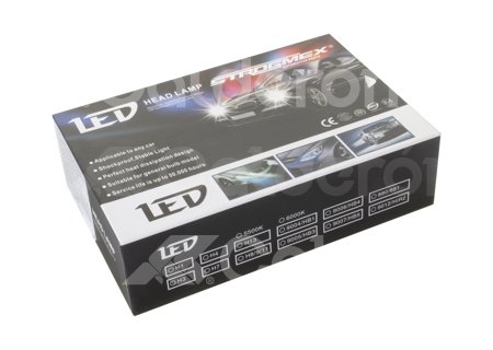 FOCO LED C6 4 COLORES COB H4 ALTA/BAJA KIT (2 PIEZAS) 30W 6000K AMARILLO-AZUL-ROJO-BLANCO C64C-H4HL IMPORTACION