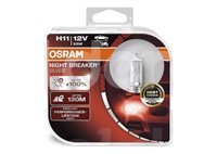 FOCO OSRAM NIGHT BREAKER LASER H11 12V 55W PGJ19-2 HALOGENO (2 PIEZAS), LUZ BLANCA, ALCANCE: HASTA 150M, LUMENES TEMPERATURA: 3200K, AM090862302, 86867 OSRAM
